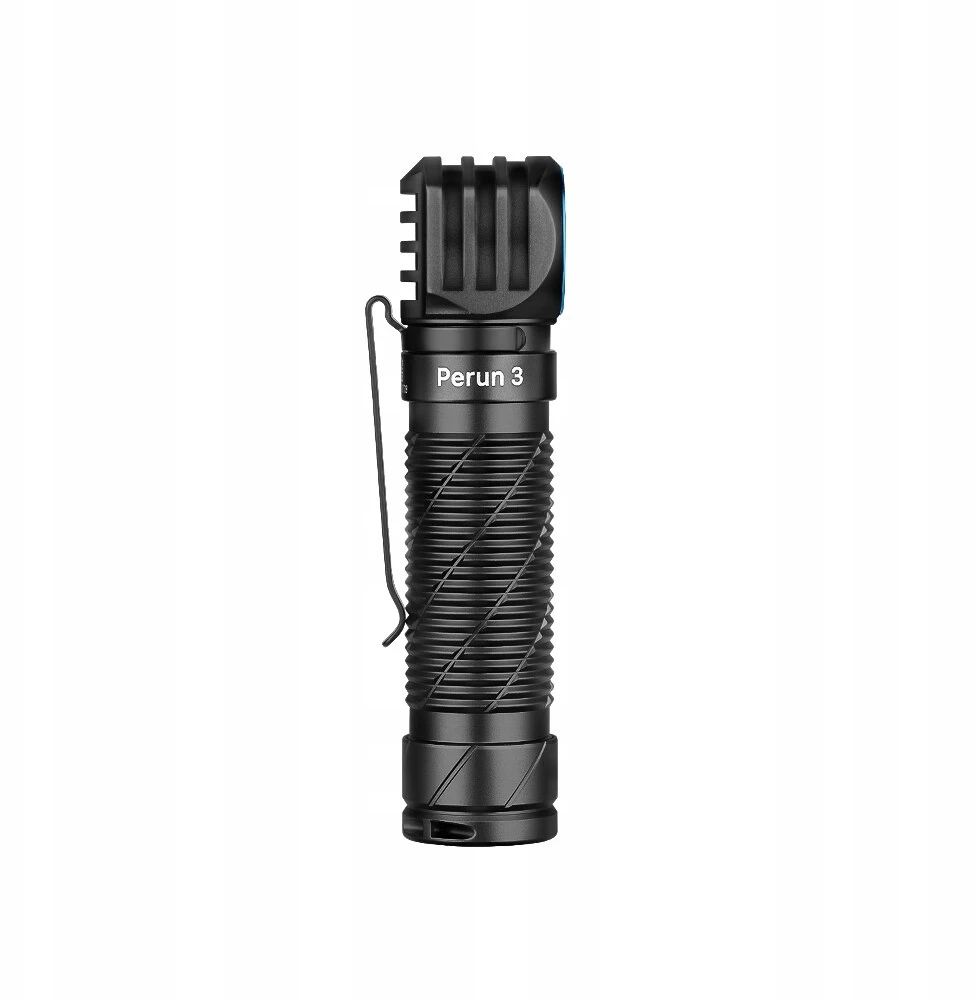 Olight Perun 3 juodas EDC žibintas ir kampinis žibintuvėlis su 3000 liumenų galva