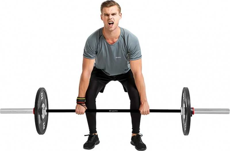 50 mm olimpinis grifas su guoliais tinkamas mėtymui 220 cm (apkrova iki 450 kg) inSPORTline OB-86 MTBH4