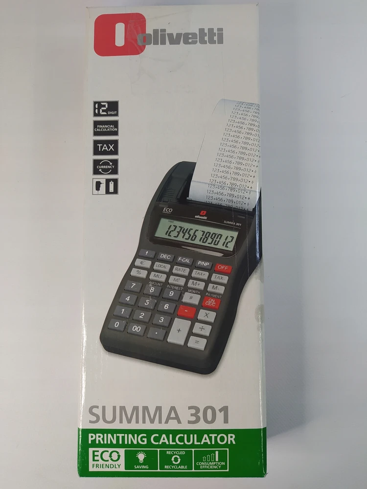 OLIVETTI Summa 301 półprofesjonalny kalkulator su drukarką