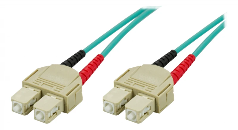 OM3 optinis kabelis DELTACO, SC - SC, duplex, multimode, 50/125, 15m / SCSC-615