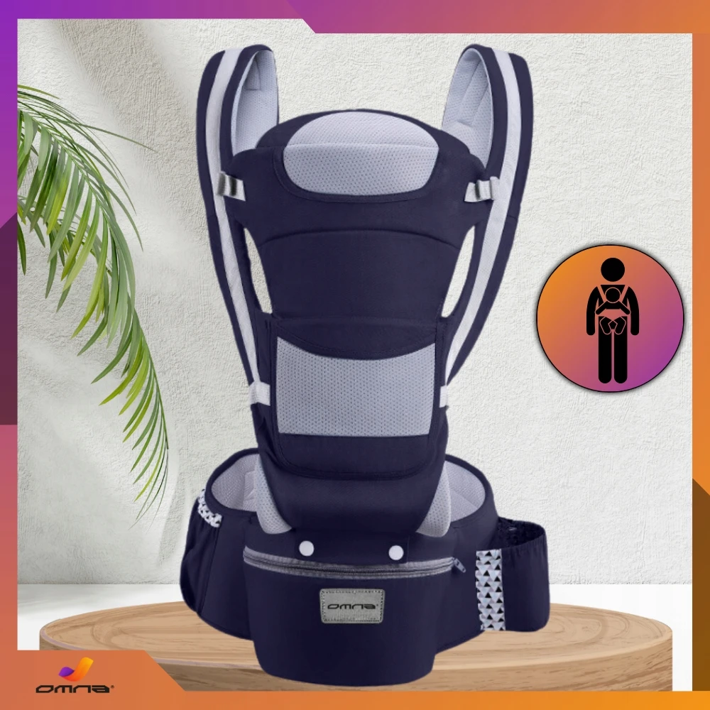 Omna 15 viename nešynė, ergonomiška nešynė ant klubų, 25 kg sėdynė