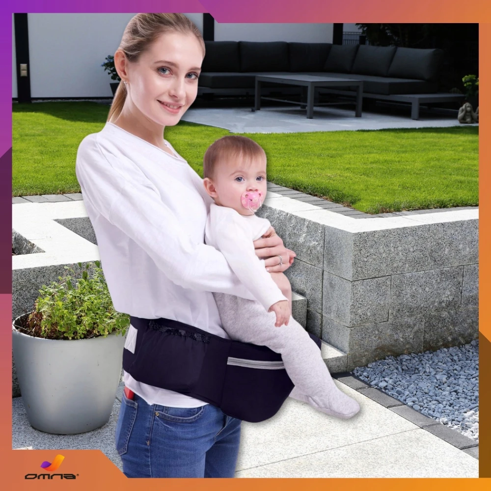 Omna 15 viename nešynė, ergonomiška nešynė ant klubų, 25 kg sėdynė