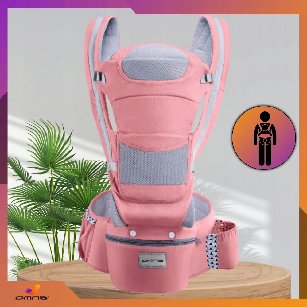 Omna 15 viename nešynė, ergonomiška nešynė ant klubų, 25 kg sėdynė