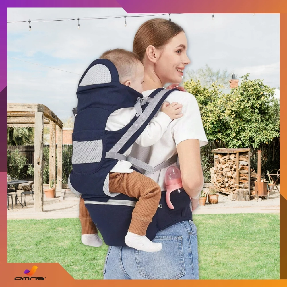 Omna 15 viename nešynė, ergonomiška nešynė ant klubų, 25 kg sėdynė