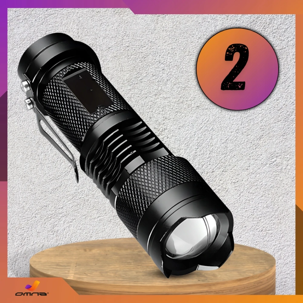 Omna 3 CREE LED žibintuvėlių rinkinys Taktiniai kariniai taktiniai žibintuvėliai
