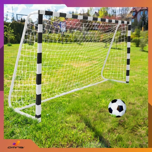 Omna Futbolo vartai vaikams 300x200 nešiojami metaliniai 3x2m