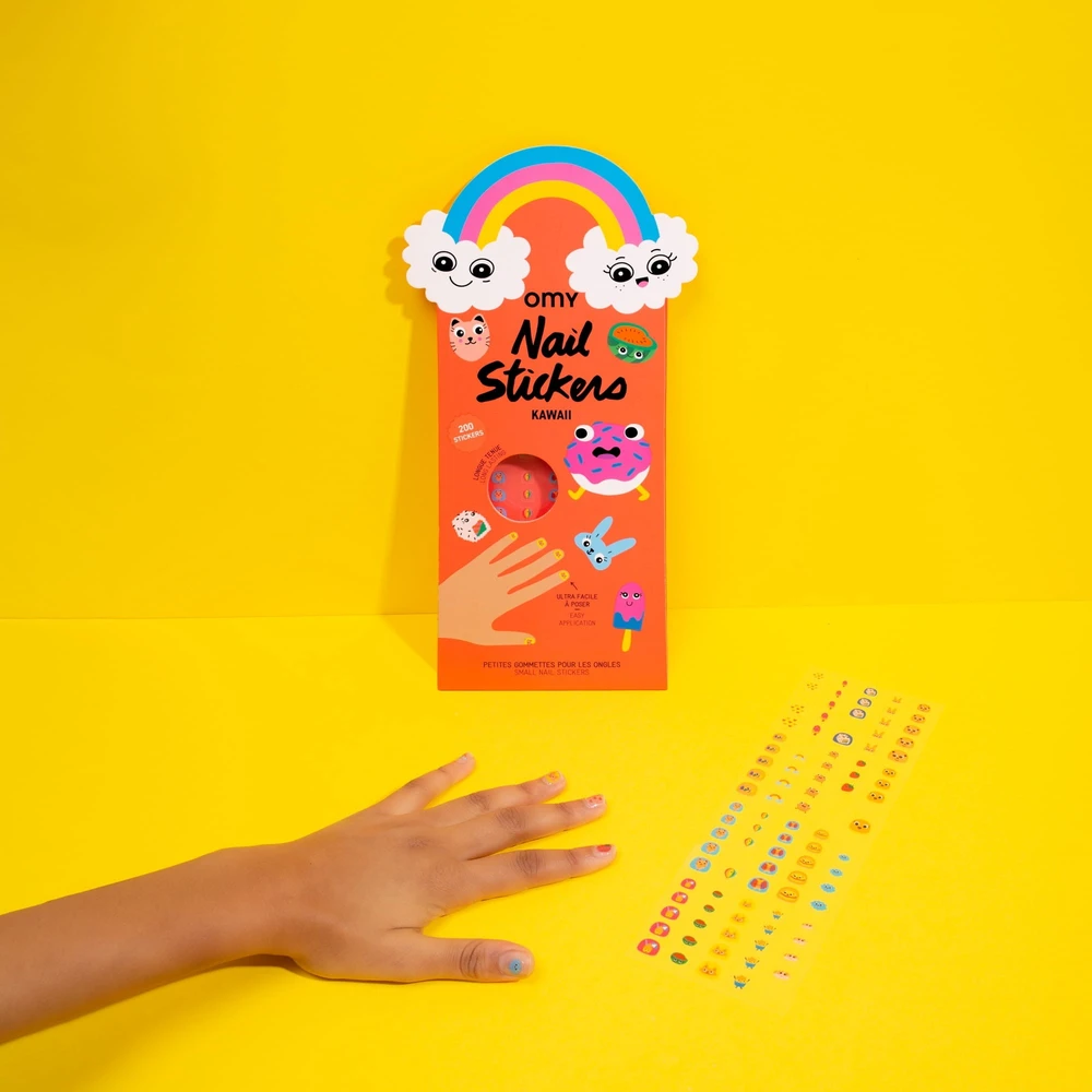 Omy Nail Stickers Kawaii mielas vaikiškas
