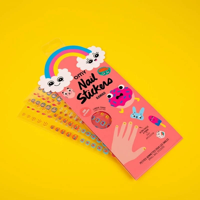 Omy Nail Stickers Kawaii mielas vaikiškas