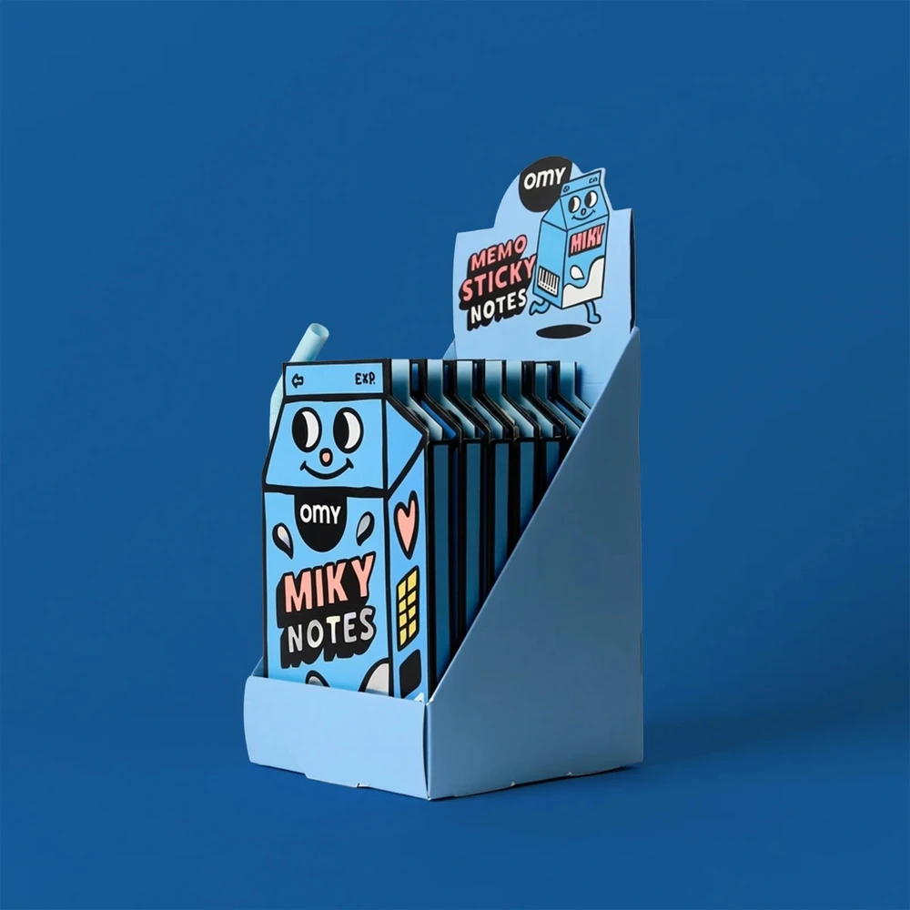 OMY Sąsiuvinis su lipniais lapeliais Miky Mleko Milky