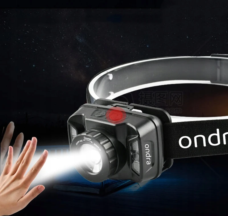 Ondra ĮKRAUJAMAS LED PRIEKINIS LEMPAS USB-C ZOOM VERTIX JUDĖJIMO JETUVAS