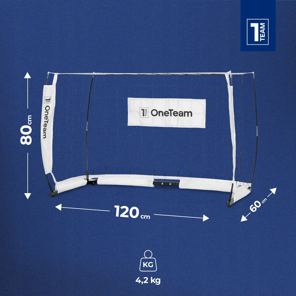 OneTeam Flex Square futbolo vartai 120x80 cm
