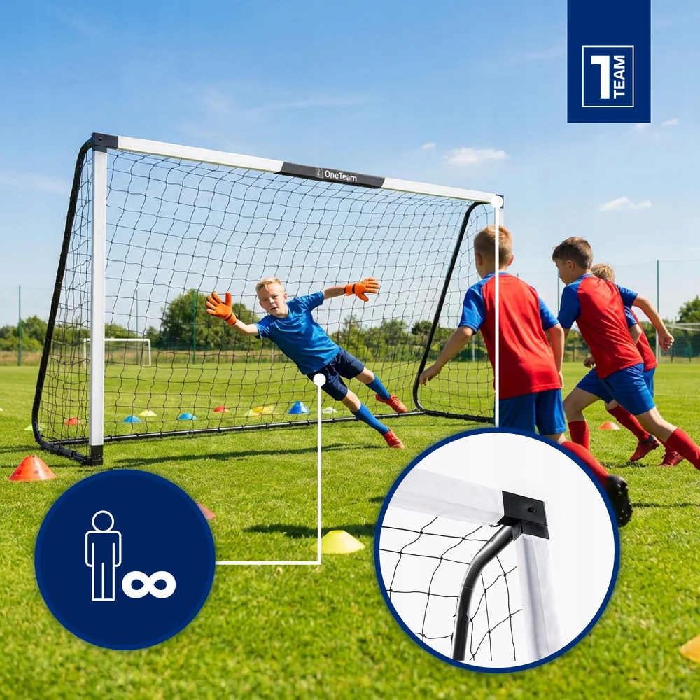 OneTeam futbolo vartai 300x160x90 cm