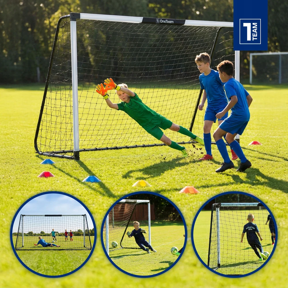 OneTeam futbolo vartai 300x160x90 cm