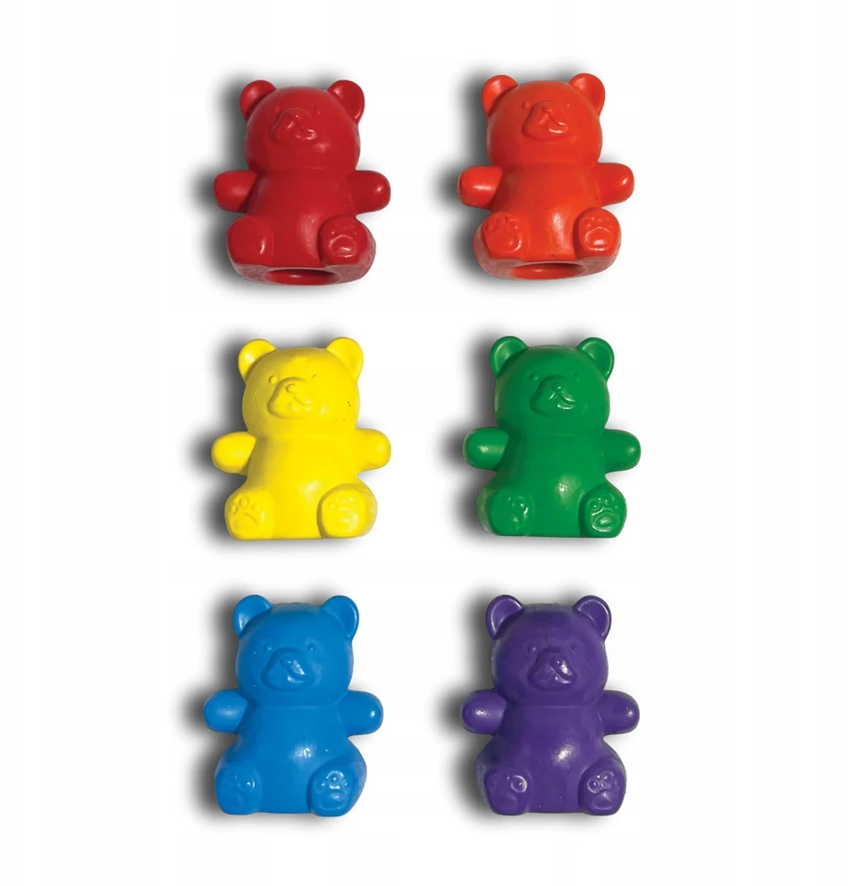 Ooly Cuddly Cubs pieštukai-meškučiai, 6 vnt.