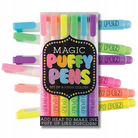 OOLY MAGIC PUFFY Markeriai su 3D efektu, 6 spalvos