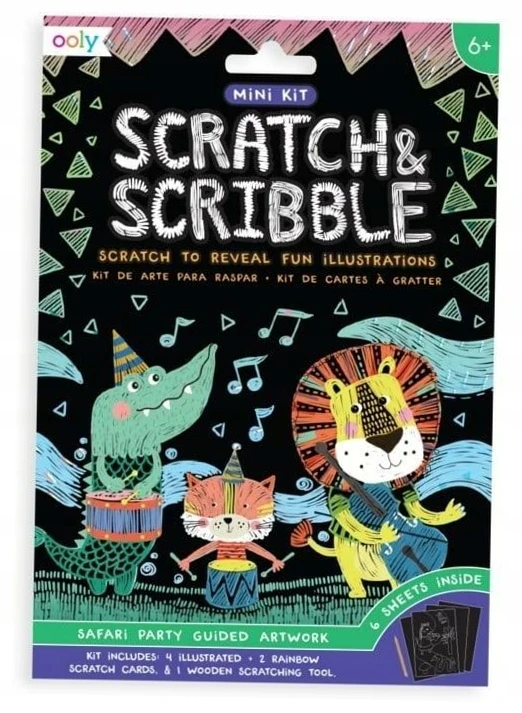 Kolorowe Baloniki Ooly Mini Scratch & Scribble Party Scratch žaidimai