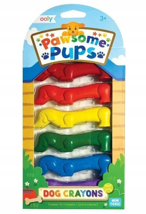 Ooly Pawsome Pups kreidelės vaikams, 6 vnt.
