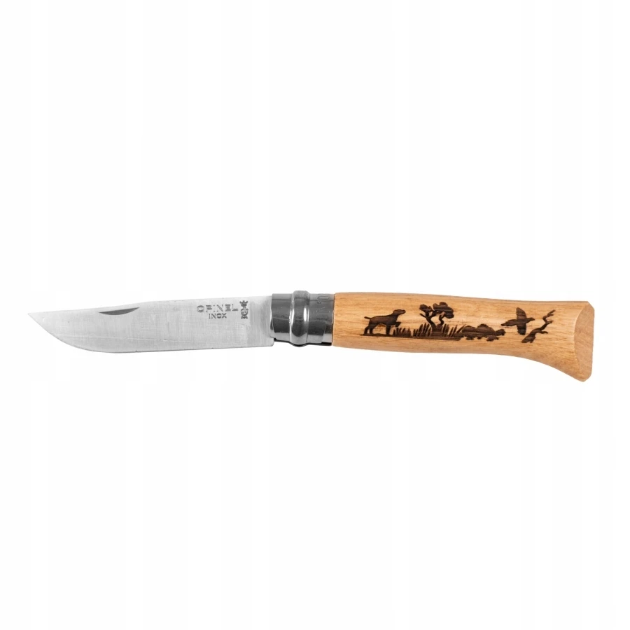 Peilis Opinel No 8 Inox Animal, ąžuolas – šuo