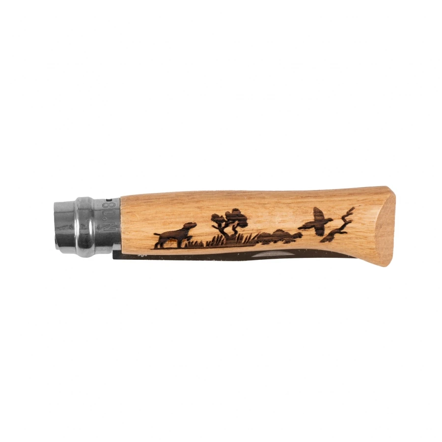 Peilis Opinel No 8 Inox Animal, ąžuolas – šuo