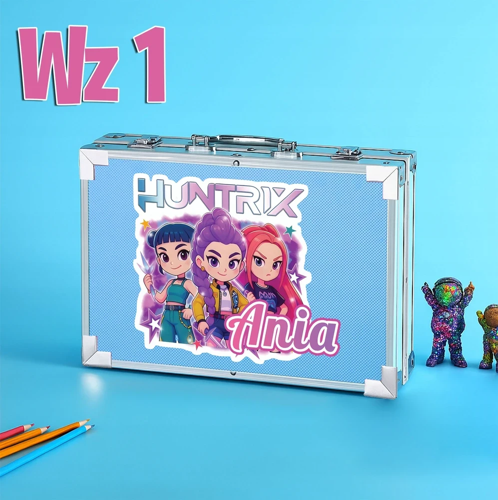 Opus Rinkinys ARTYSTYCZNY DO MALOWANIA WALIZKA MALOWANKA KOLOROWANKA KPOP HUNTRIX