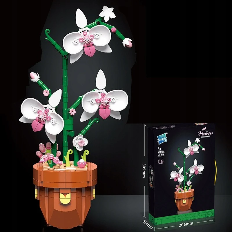 ORCHIDĖJA VAODYJE IŠ BLOKŲ KONSTRUKCINIAI BLAKAI ORCHIDĖJŲ MOTERS DIENA