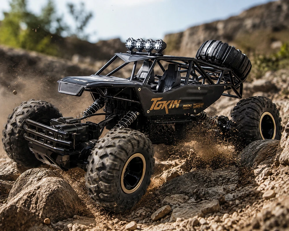 Oregon Didelis nuotoliniu būdu valdomas automobilis RC automobilis metalinis visureigis 4x4 važiavimas 1:12