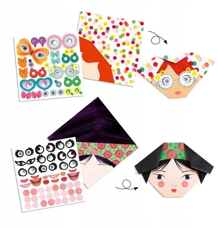 Djeco Origami rinkinys - Veidus