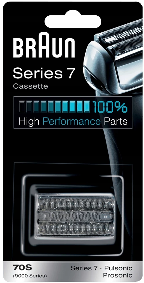 Originali Braun Series 7 70S galvutė Pulsonic folija Prosonic cassette 9000