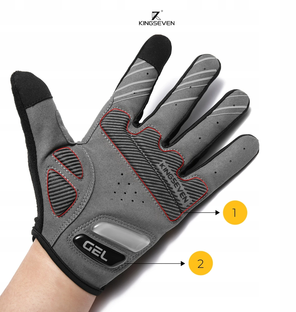 Originalios dviračių pirštinės, skirtos dviračiui Full Gel Touch Comfortable L K7