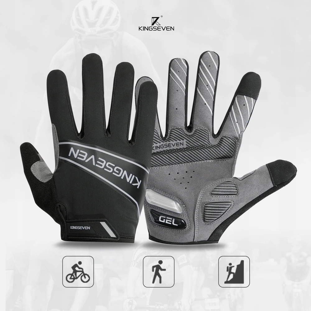 Originalios dviračių pirštinės, skirtos dviračiui Full Gel Touch Comfortable L K7