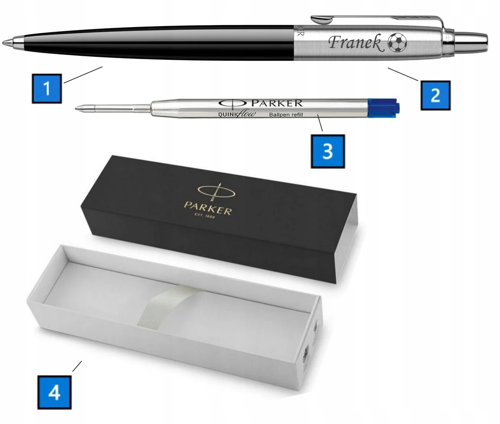 Originalus Parker Jotter tušinukas su graviravimu, PUIKI GYNYBOS DOVANA