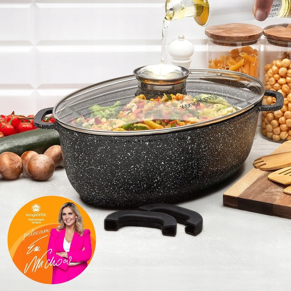 ORIGINĖS RAINER INDUKCIJA su aromatizatoriumi, OVAL Konighoffer Pollo 8 l