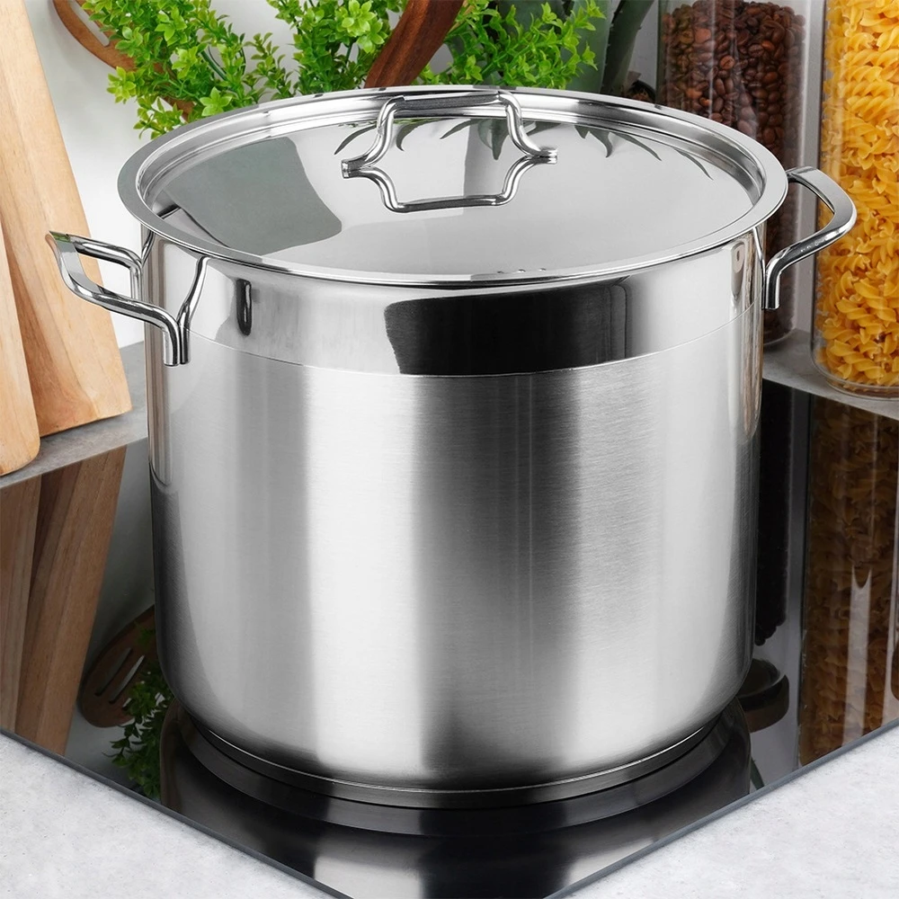 ORION ANETT puodas su dangteliu, nerūdijantis plienas, 28 cm, 14L PREMIUM, didelis