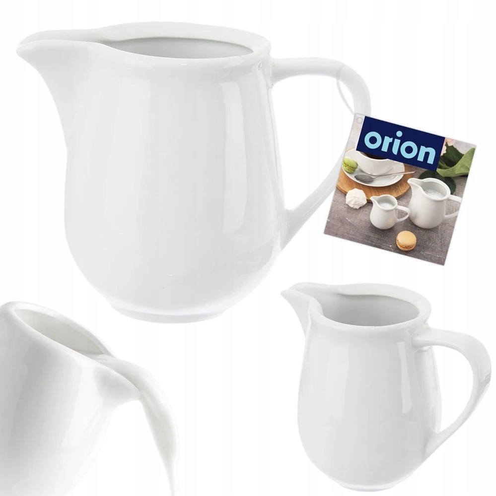 Orion Baltas porcelianinis pieno ąsotis MONA 80 ml