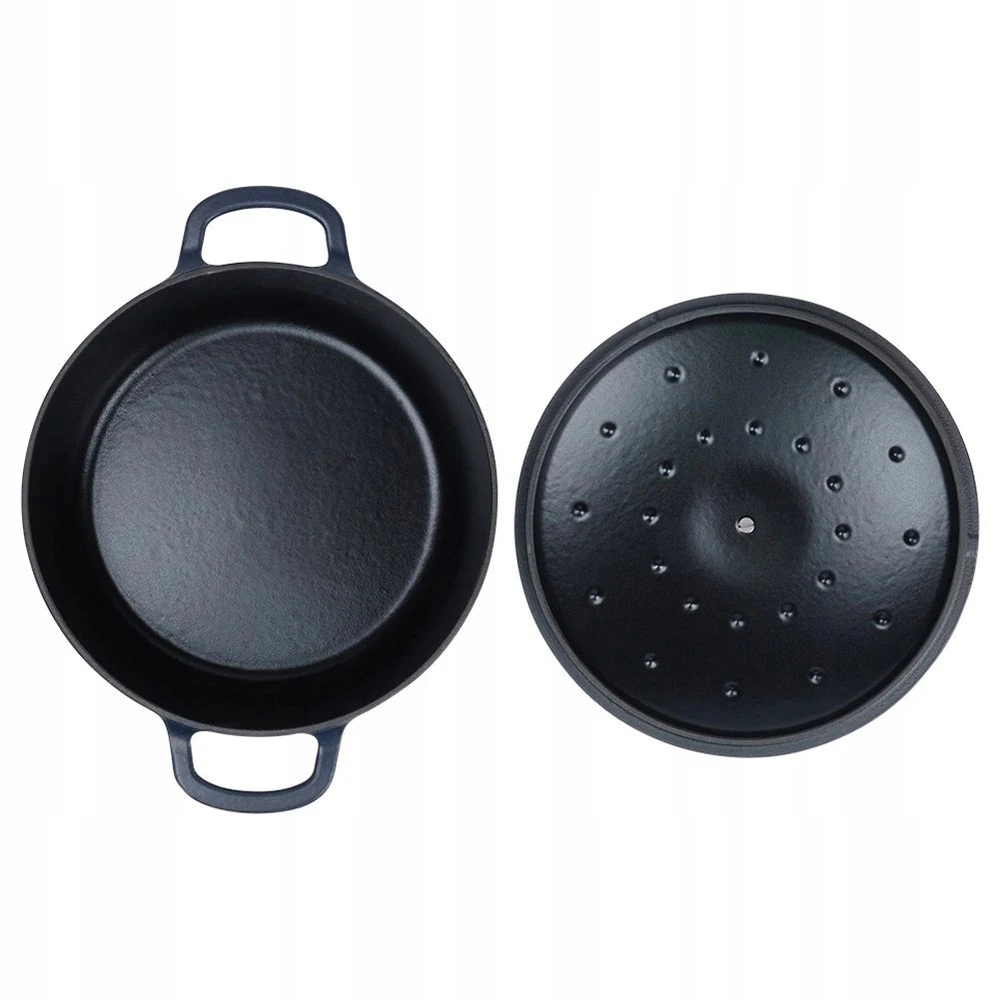 Orion Didelis 5.2l granatinis ketaus puodas 26cm, tinka visoms viryklėms