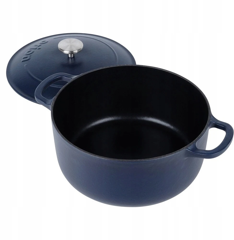 Orion Didelis 5.2l granatinis ketaus puodas 26cm, tinka visoms viryklėms