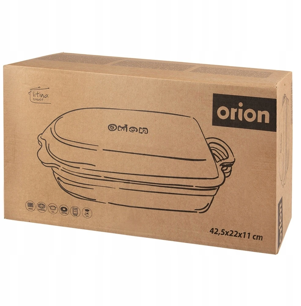 Orion Emaliuota 2-in-1 ketaus keptuvė su grilio dangčiu, puodas, indukcijai