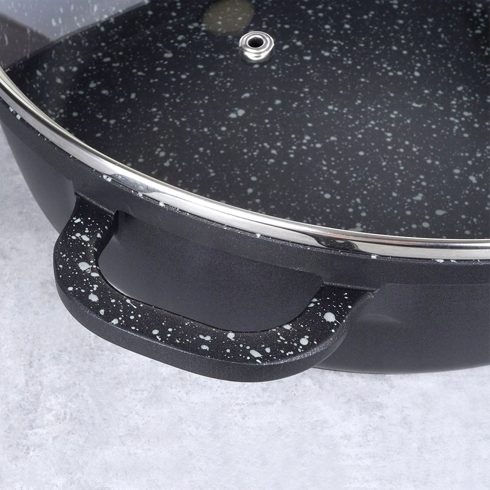 Orion GRANITINĖ keptuvė, puodas, žemas puodas kepimui, troškinimui, orkaitė, 28 cm