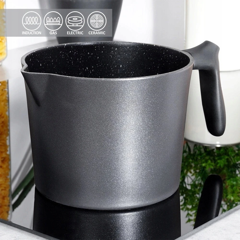 Orion Granitinis puodas pienui su snapeliu, 2.2l