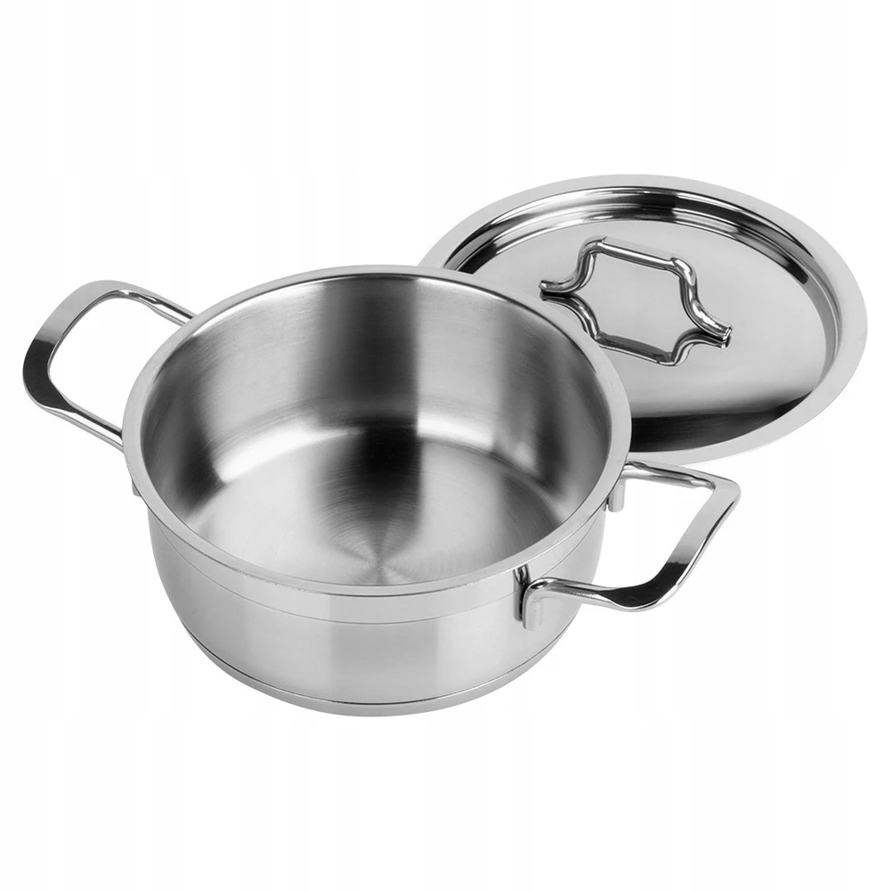 Orion INDUKCINĖ INDUKCINĖ INDUKCINĖ INDUKCINĖ PUODAS 1,2L 16cm NERŪDIJANČIO PLIENO SU DANGIU