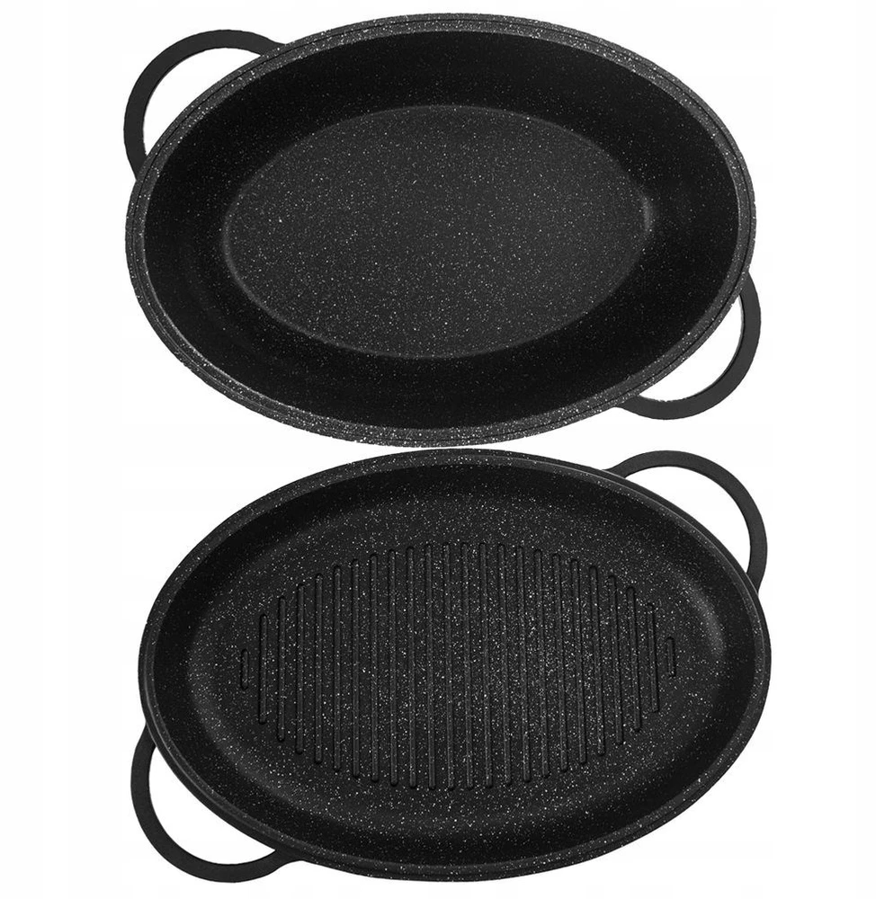 Orion Kepimo skarda 10L 40X28X18CM ALIUMINIO STIKLO DANGINIS INDUKCINIAM 3 VIENŲ RINKINYS