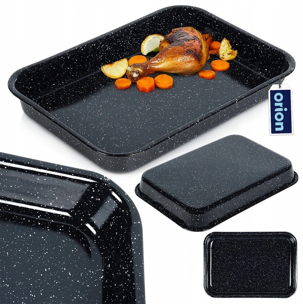 Orion Kepimo skarda 34X24X4.5CM 2.5L Juodas EMALINIS PLIENAS ORKAITĖS
