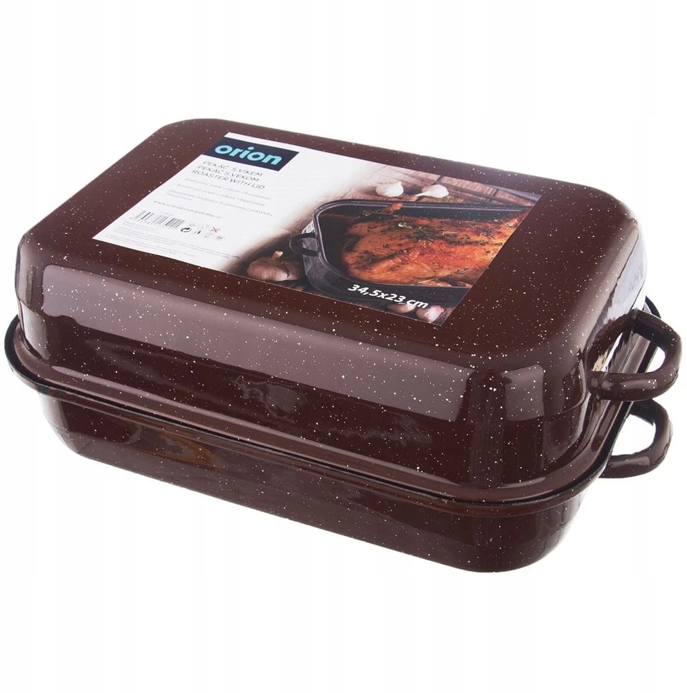 Orion Kepimo skarda 39X23X13.5CM 2.9L RUDAS EMALINIS PLIENAS SU dangteliu