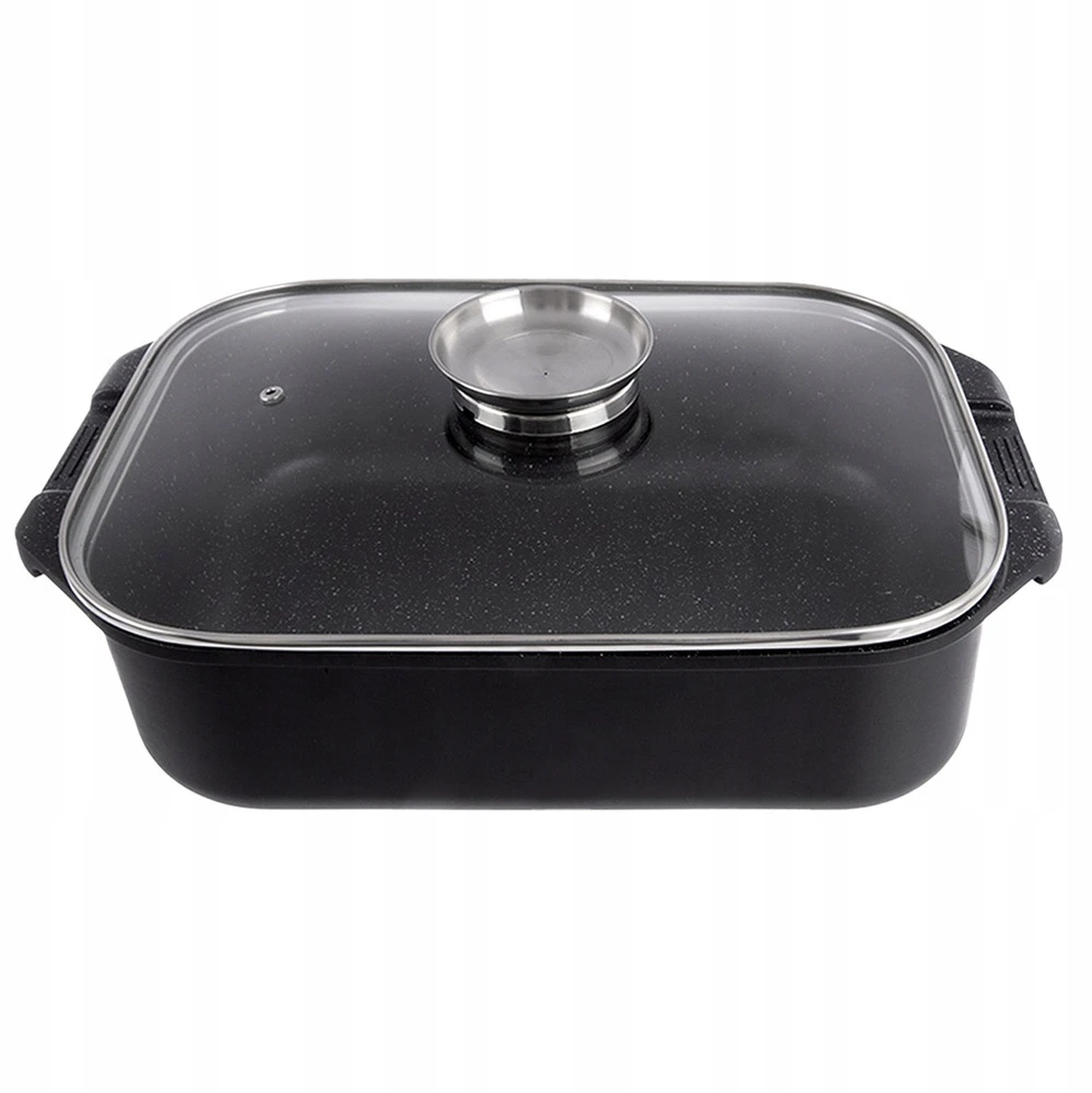 Orion Kepimo skarda 7L 41X26X15CM ALIUMININIS SU GRILINIU KEPU IR STIKLINIU dangteliu