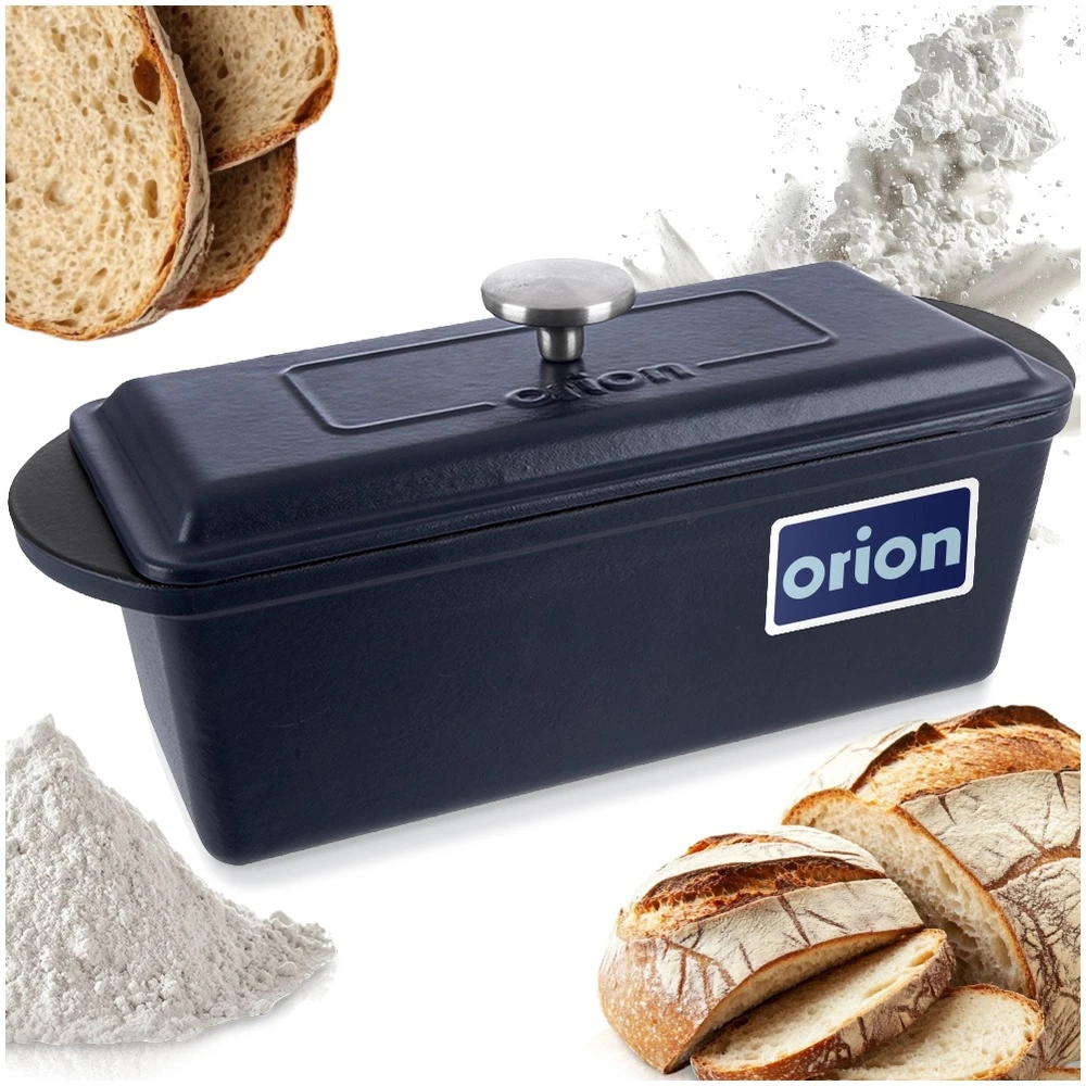 Orion KETUS DUONOS KEPIMO FORMA, ROMĖNiška Emaliuotas puodas, su dangčiu