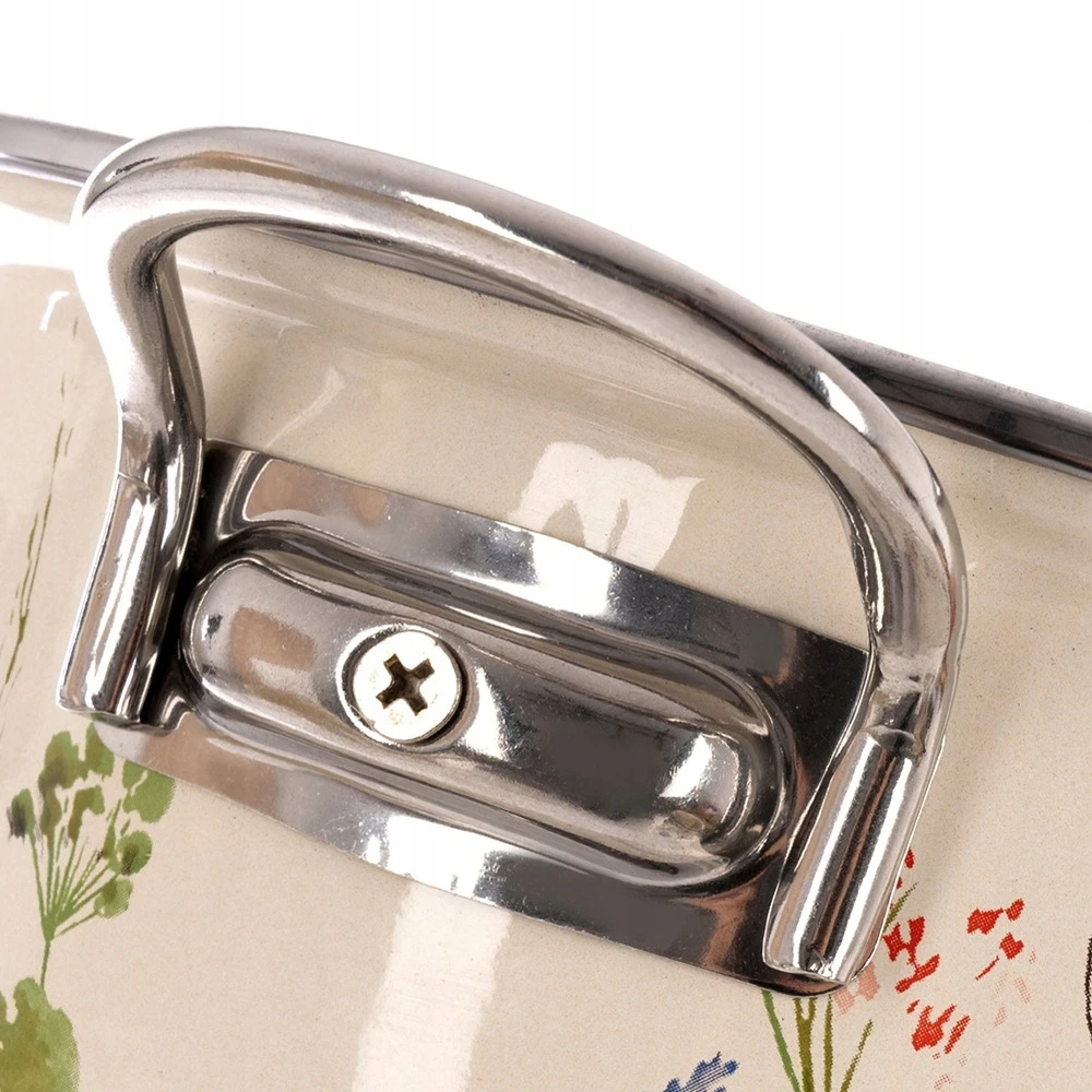Orion Kreminis emaliuotas puodas MAKI 16 cm, 950 ml