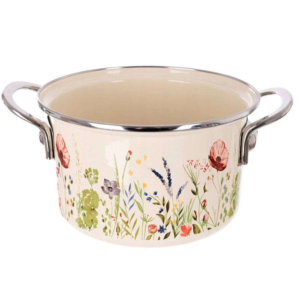 Orion Kreminis emaliuotas puodas MAKI 18 cm, 2 l