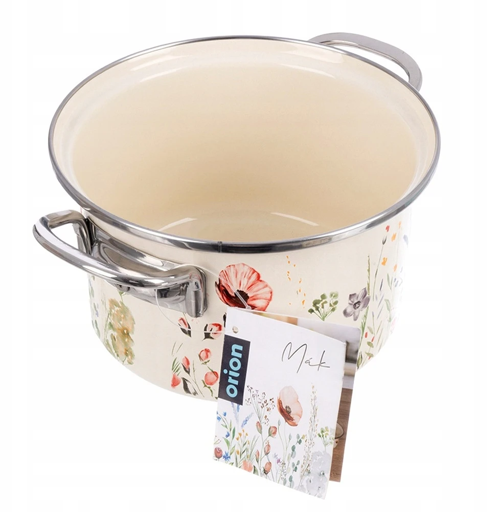 Orion Kreminis emaliuotas puodas MAKI 18 cm, 2 l