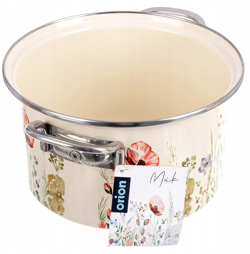 Orion Kreminis emaliuotas puodas MAKI 20 cm, 3 l
