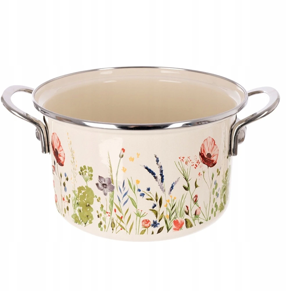 Orion Kreminis emaliuotas puodas MAKI 20 cm, 3 l